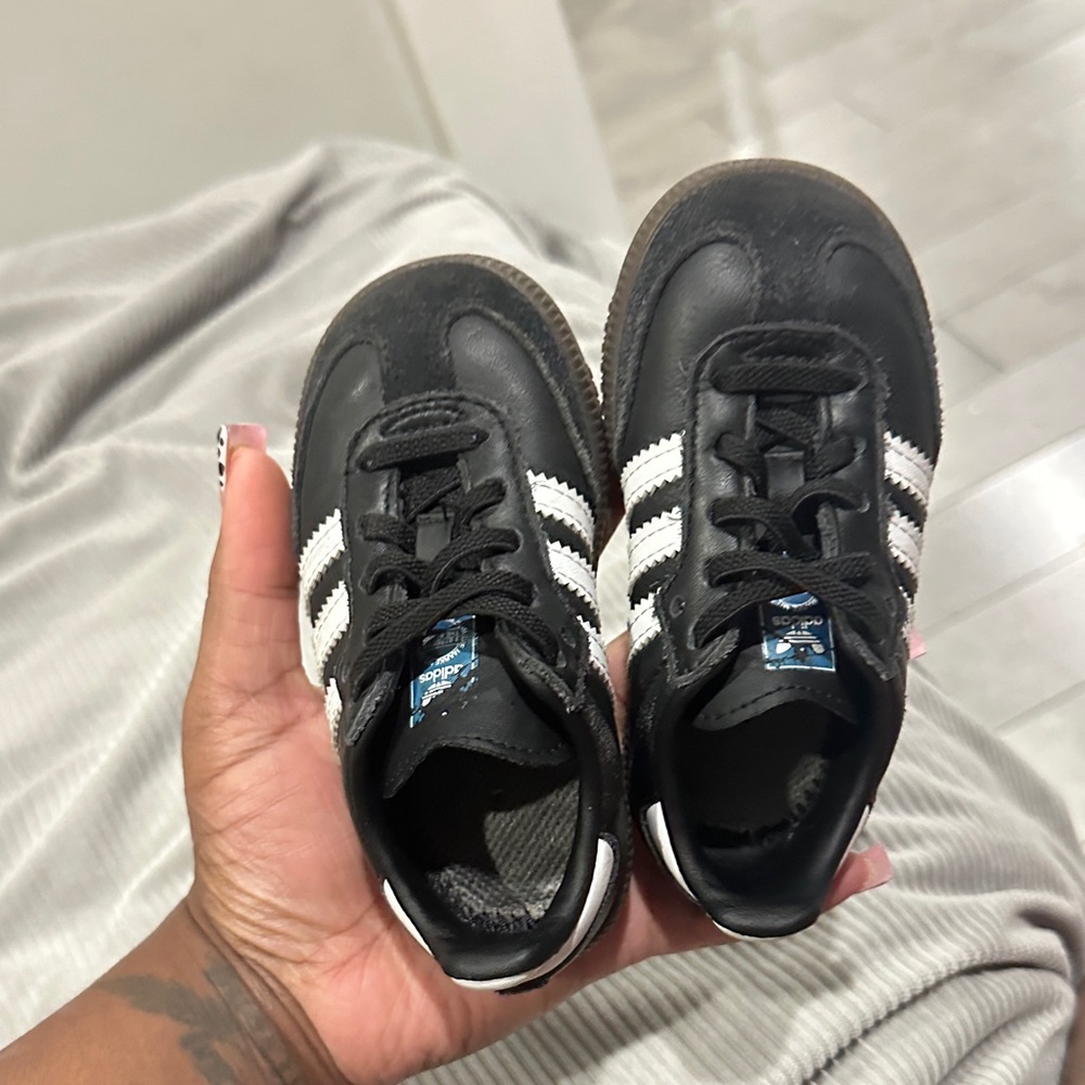 adidas Kids Black and White Sneakers